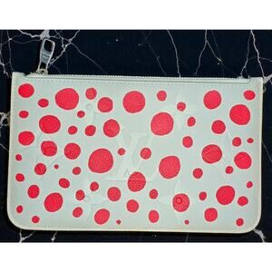 Louis Vuitton Yayoi Kusama Monogram Empreinte Neverfull Red Dots Pouch